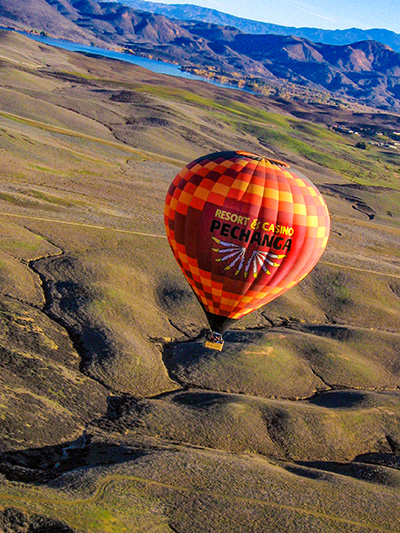 hot air balloon from pachanga casino